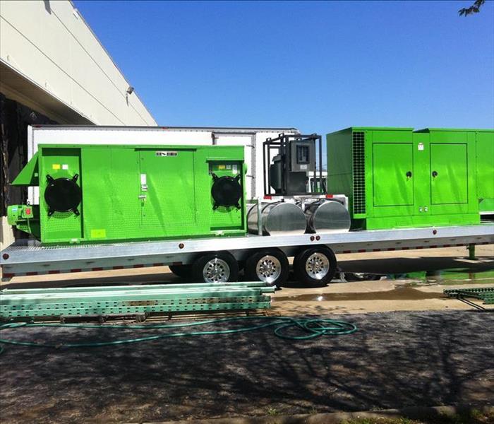 Large loss equipment traveling to loss site.